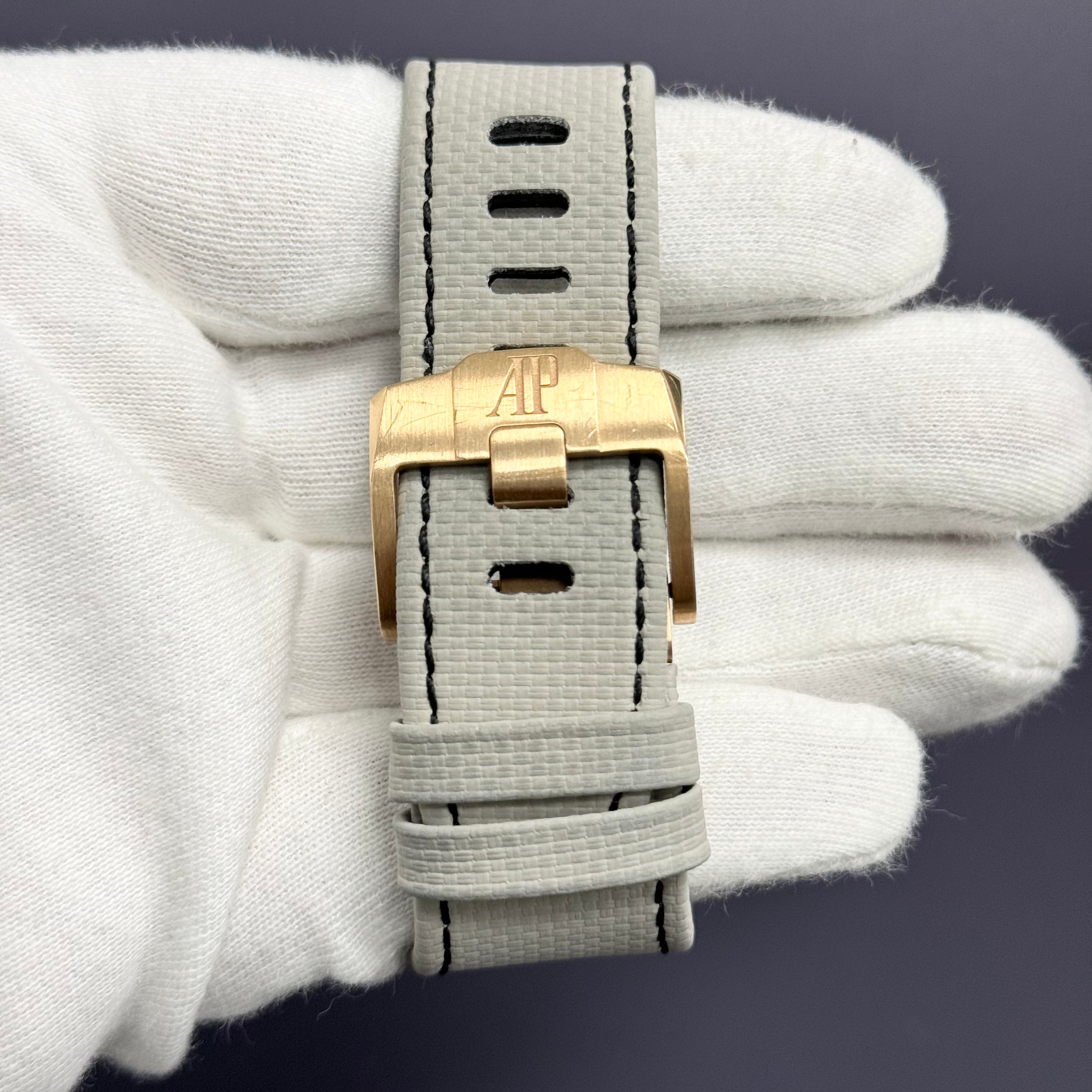 Audemars Piguet Royal Oak Offshore 43mm Gray Dial Watch Ref# 26420OI.OO.A015VE.01 - Happy Jewelers Fine Jewelry Lifetime Warranty