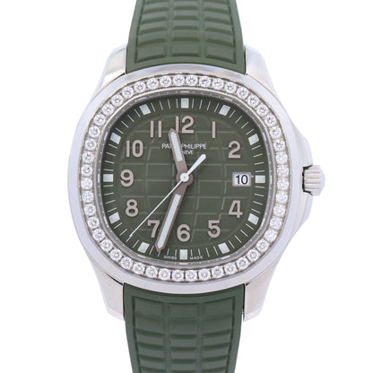 Patek Philippe Aquanaut 38.8mm Green Dial Watch Ref# 5267/200A-011 - Happy Jewelers Fine Jewelry Lifetime Warranty