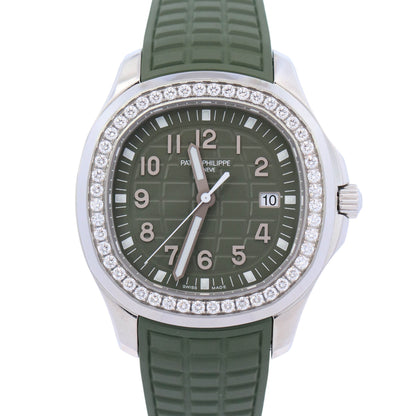 Patek Philippe Aquanaut 38mm Green Dial Watch Ref# 5267/200A-011 - Happy Jewelers Fine Jewelry Lifetime Warranty