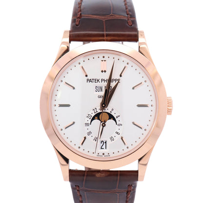 Patek Philippe Complications Annual Calendar 38.5mm White Dial Watch Ref# 5396R-011 - Happy Jewelers Fine Jewelry Lifetime Warranty