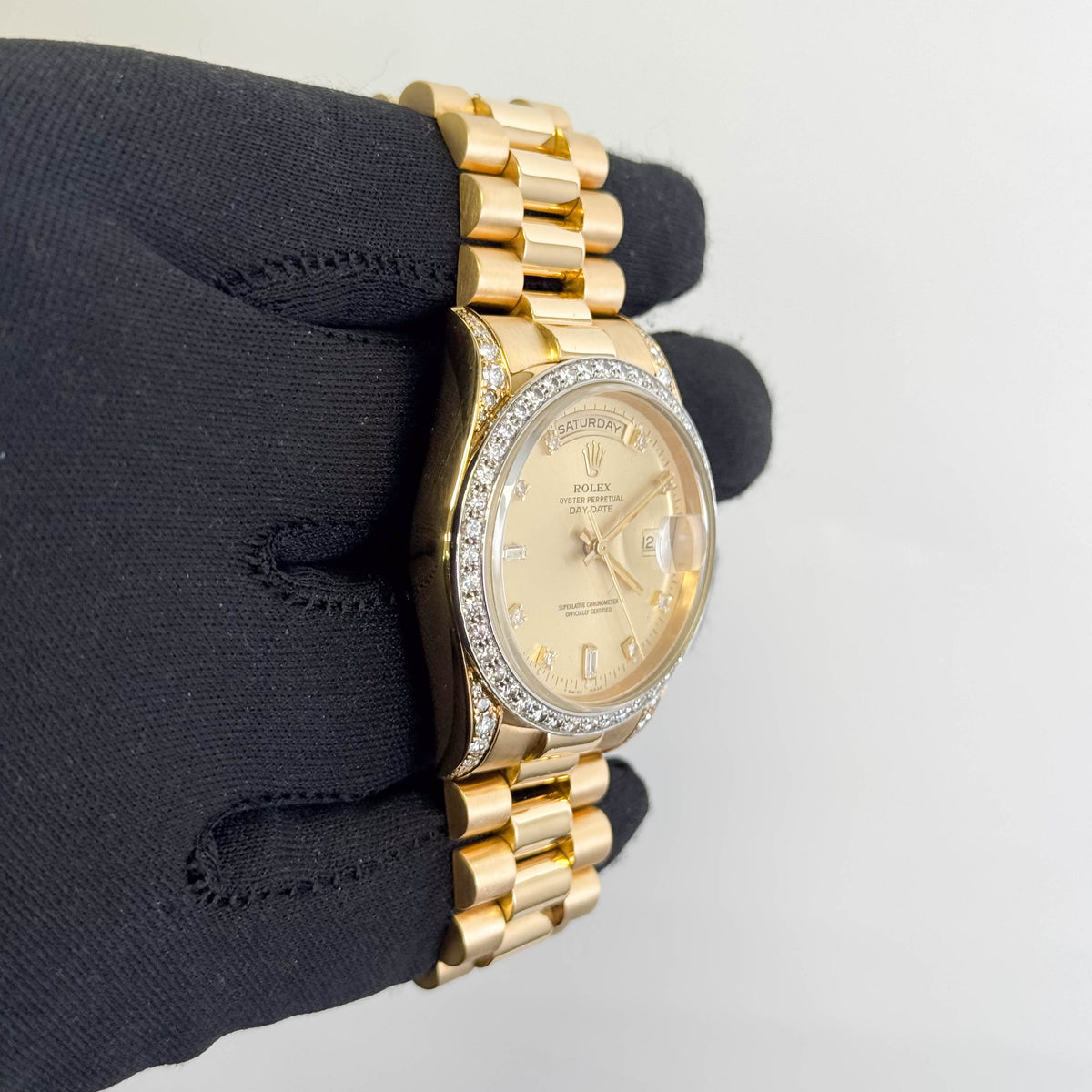 Rolex Day-Date 36mm Champagne Dial Watch Ref# 18388