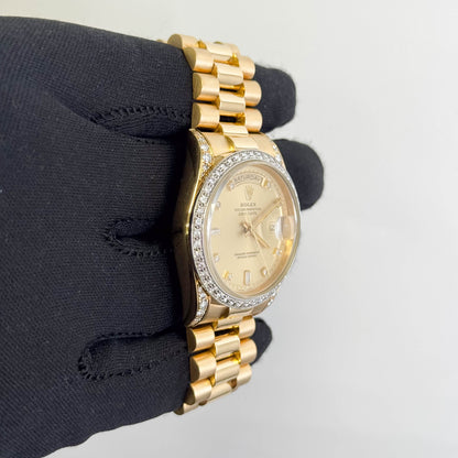 Rolex Day-Date 36mm Champagne Dial Watch Ref# 18388