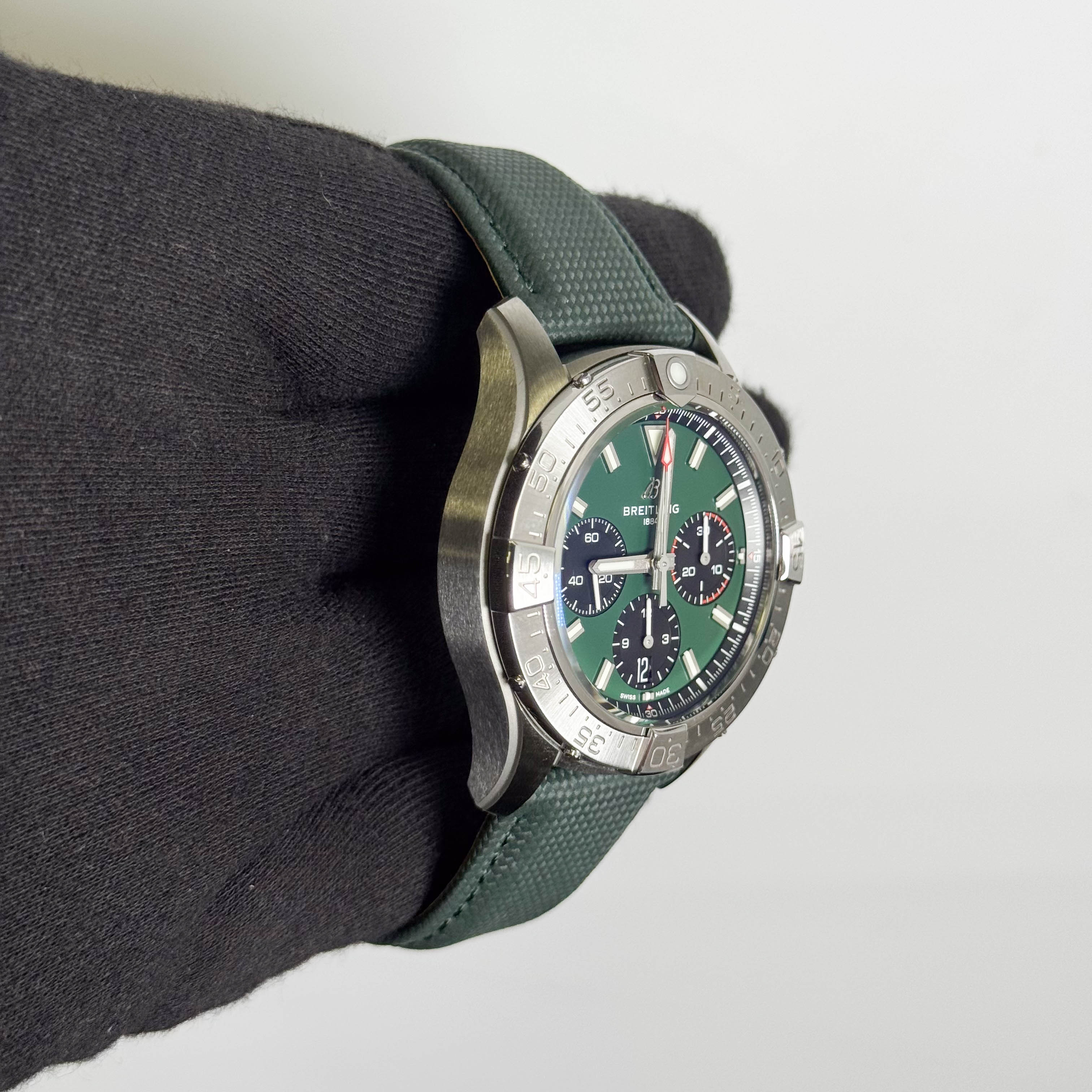 Breitling Avenger 42mm Green Dial Watch Ref# AB0146