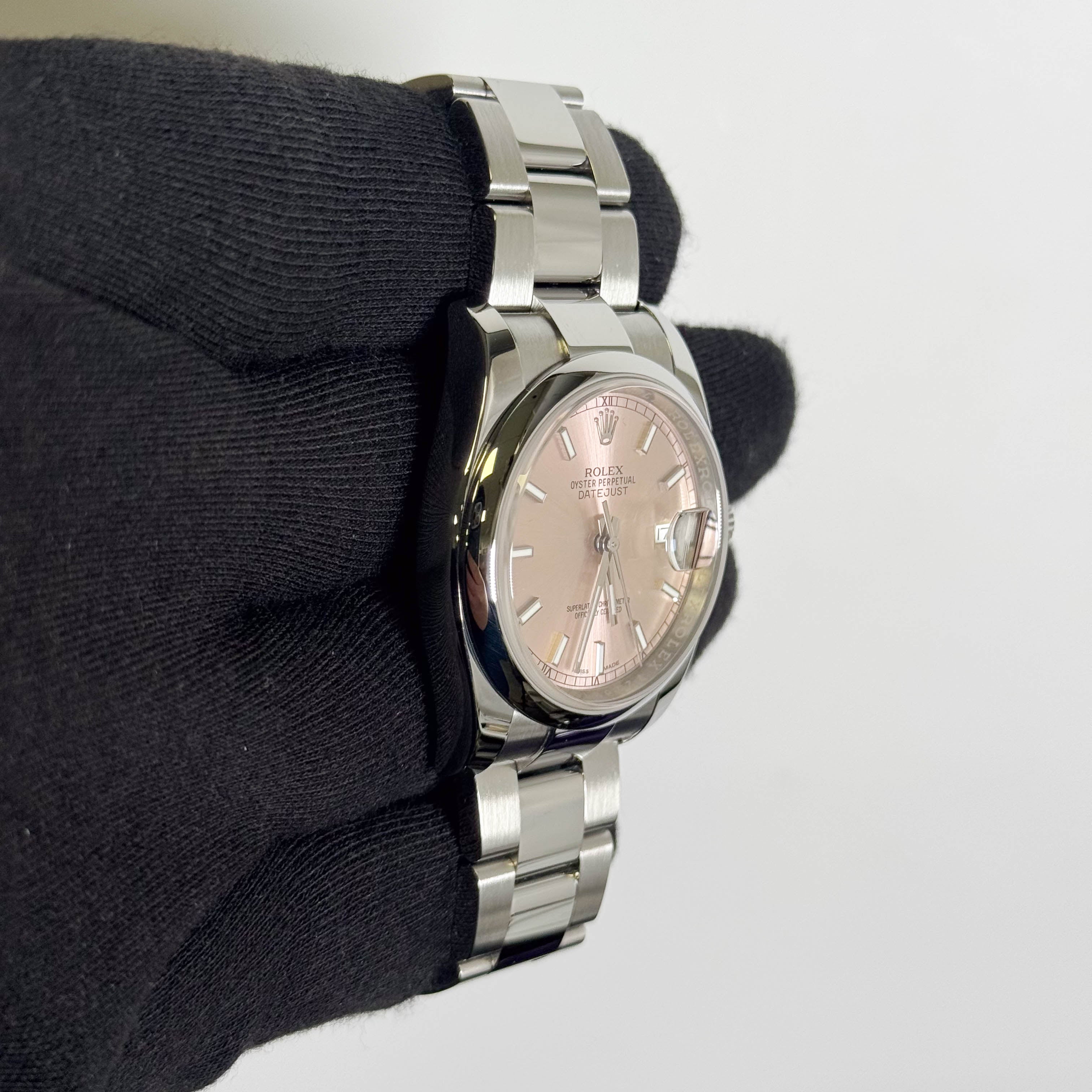 Rolex Datejust 36mm Pink Dial Watch Ref# 116200