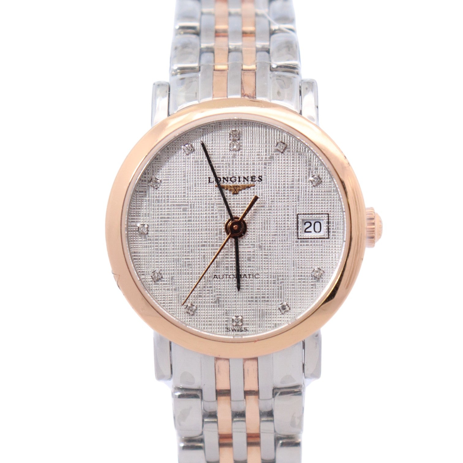 Longines Elegant Collection 25.5mm White Dial Watch Ref#L4.309.5.77.7 - Happy Jewelers Fine Jewelry Lifetime Warranty