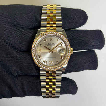 Rolex Datejust 36mm Silver Dial Watch Ref# 126283RBR - Happy Jewelers Fine Jewelry Lifetime Warranty