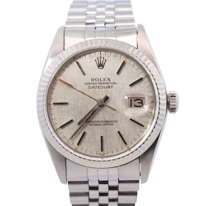 Rolex Datejust 36mm Silver Dial Watch Ref# 1601 - Happy Jewelers Fine Jewelry Lifetime Warranty