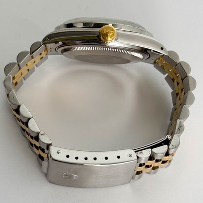 Rolex Datejust 36mm Custom Diamond Mother of Pearl Dial Watch with Custom Diamond Bezel Ref# 16233