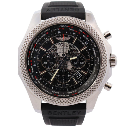 Breitling Unitime 49mm Black Chronograph Dial Watch Ref# AB0521 - Happy Jewelers Fine Jewelry Lifetime Warranty
