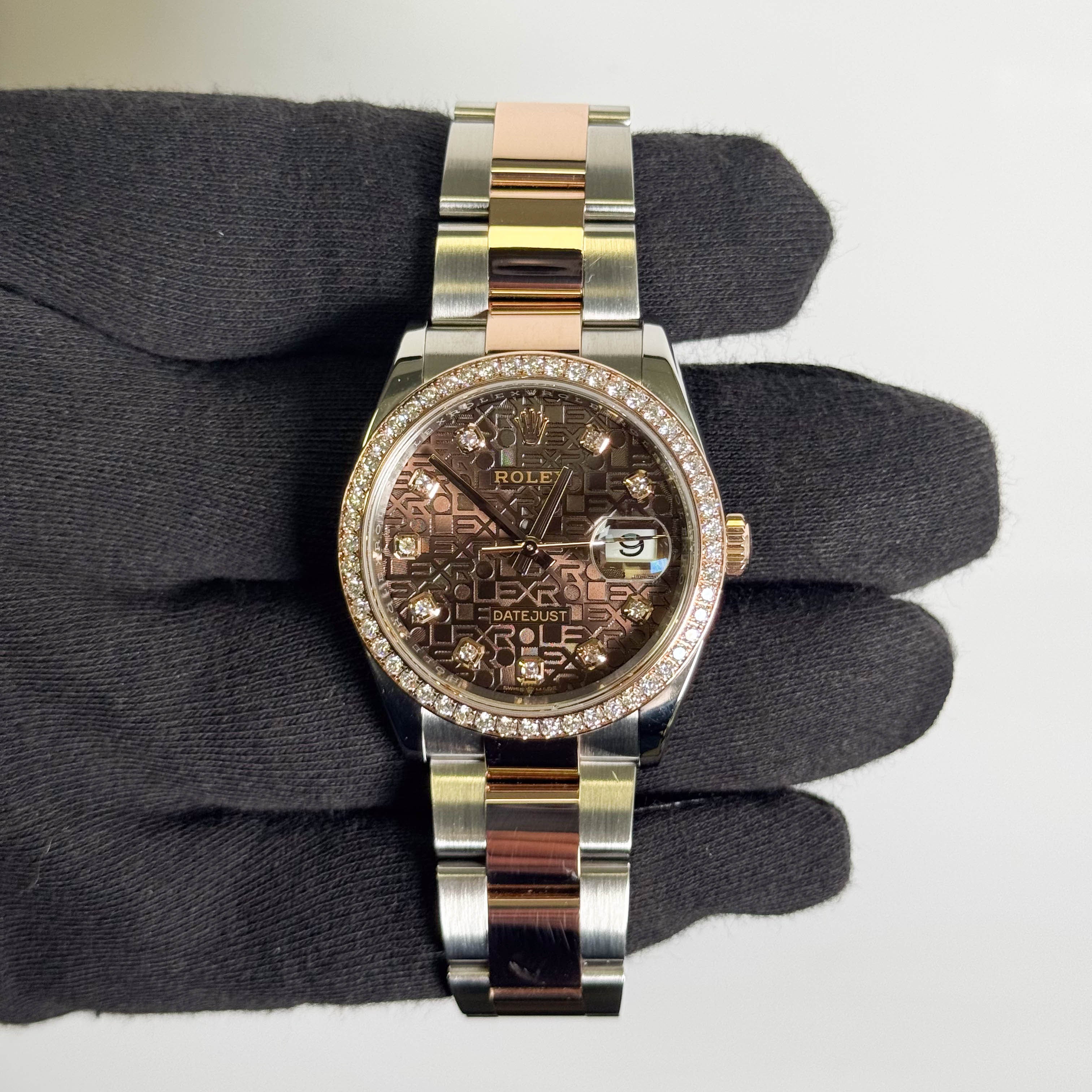 Rolex Datejust 36mm Brown Jubilee Dial Watch Ref# 126281RBR