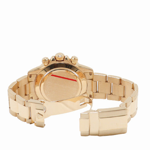 Rolex Mens Daytona Yellow Gold Dark MOP Roman Chronograph Dial Watch Reference# 116528 - Happy Jewelers Fine Jewelry Lifetime Warranty