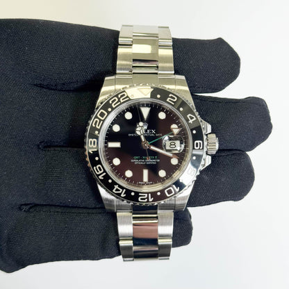 Rolex GMT-Master II 40mm Black Dial Watch Ref# 116710LN