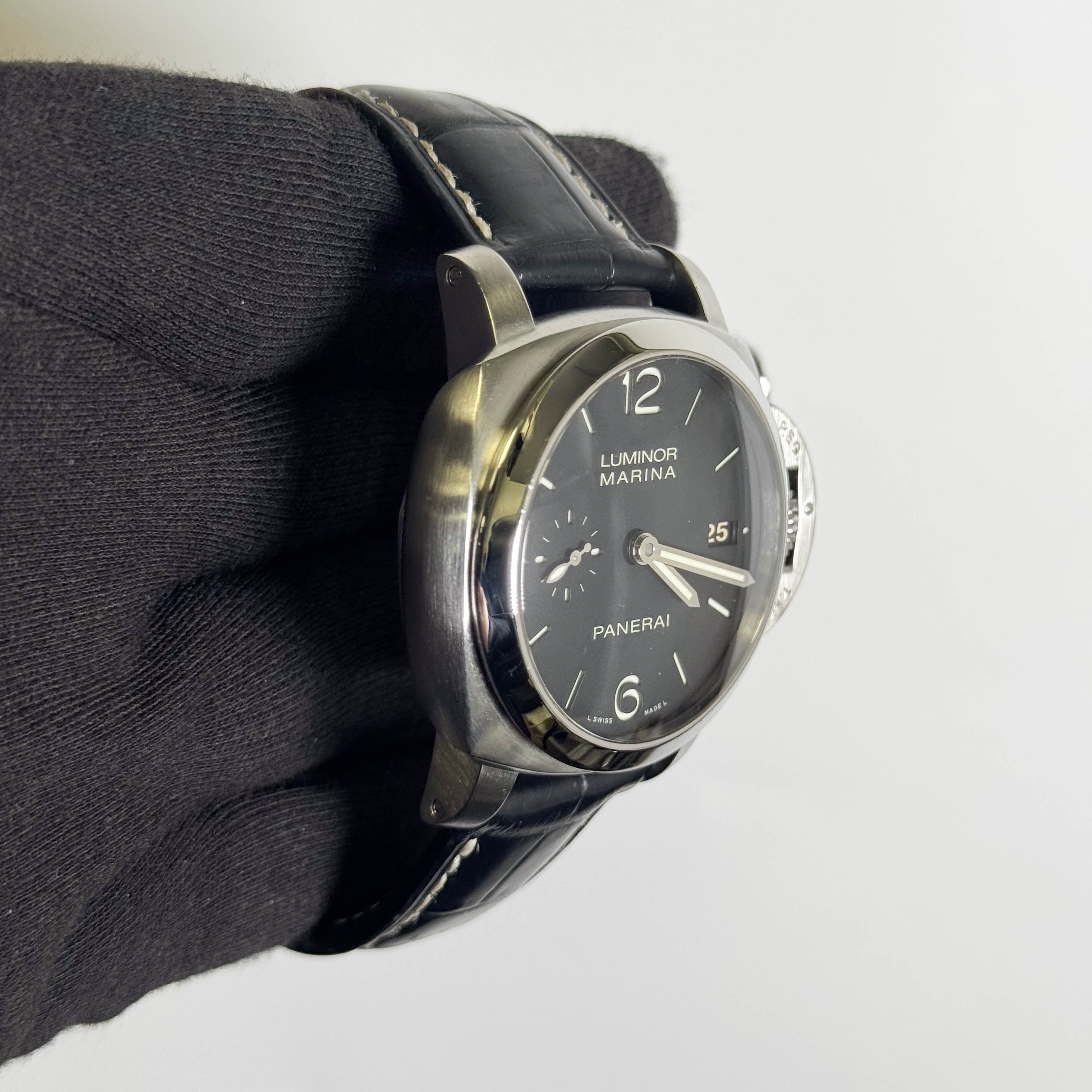 Panerai Luminor Marina 44mm Black Dial Watch Ref# PAM03312