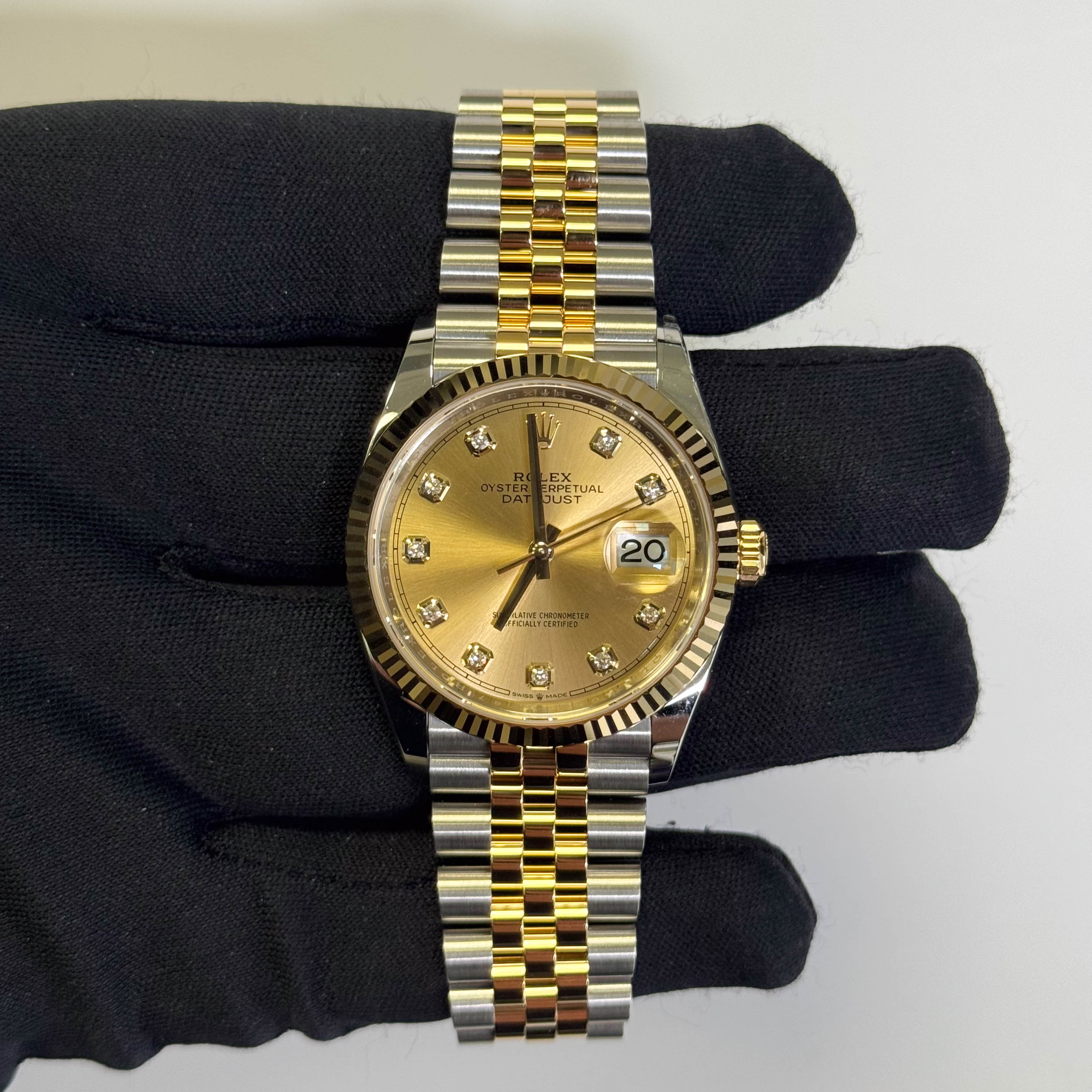 Rolex Datejust 36mm Champagne Dial Watch Ref# 126233