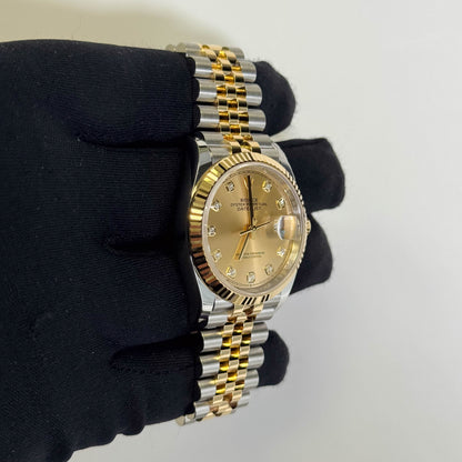 Rolex Datejust 36mm Champagne Dial Watch Ref# 126233 - Happy Jewelers Fine Jewelry Lifetime Warranty