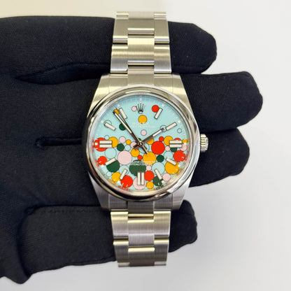Rolex Oyster Perpetual 41mm Celebration Stick Dial Watch Ref# 124300 - Happy Jewelers Fine Jewelry Lifetime Warranty