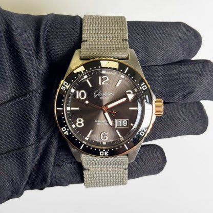 Glashutte SeaQ Panorama 43mm Gray Dial Watch Ref# 1-36-13-04-91-34 - Happy Jewelers Fine Jewelry Lifetime Warranty