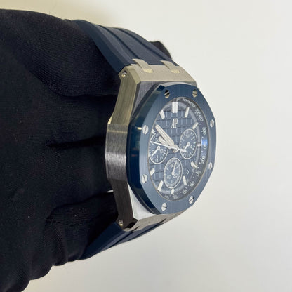 Audemars Piguet Royal Oak 41mm Blue Dial Watch Ref# 26420SO.OO.A029VE.01 - Happy Jewelers Fine Jewelry Lifetime Warranty