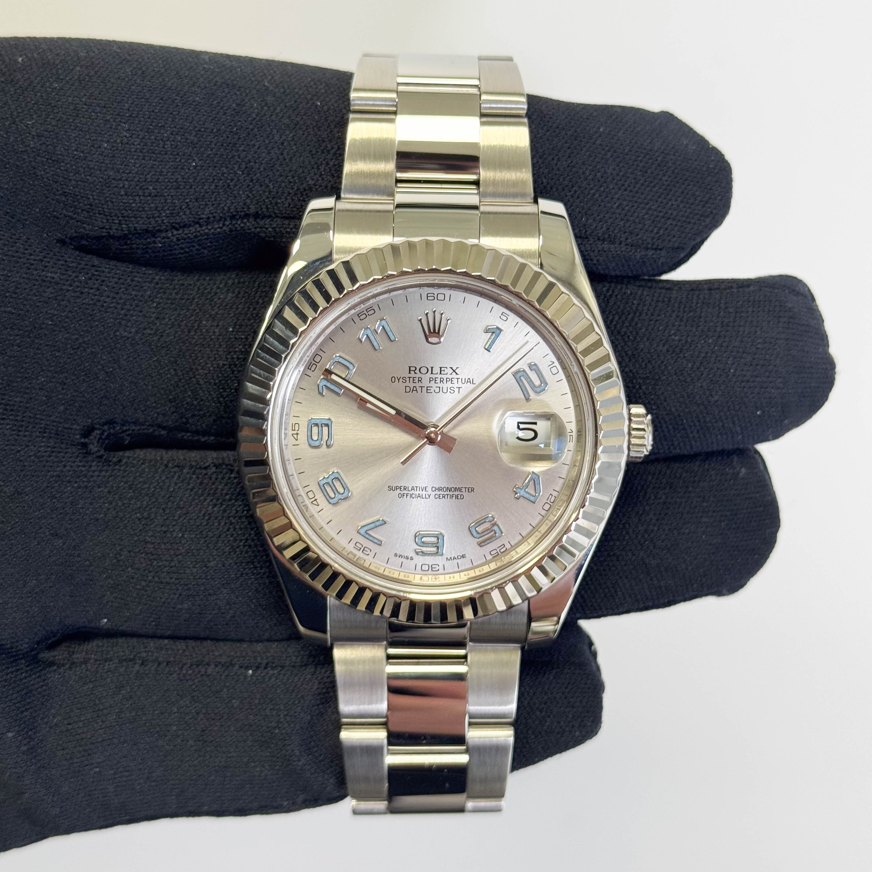 Rolex Datejust 41mm Silver Dial Watch Ref# 116334