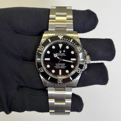 Rolex Submariner 41mm Black Dial Watch Ref# 124060 - Happy Jewelers Fine Jewelry Lifetime Warranty