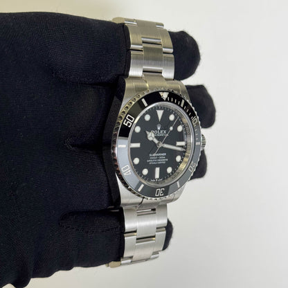 Rolex Submariner 41mm Black Dial Watch Ref# 124060 - Happy Jewelers Fine Jewelry Lifetime Warranty