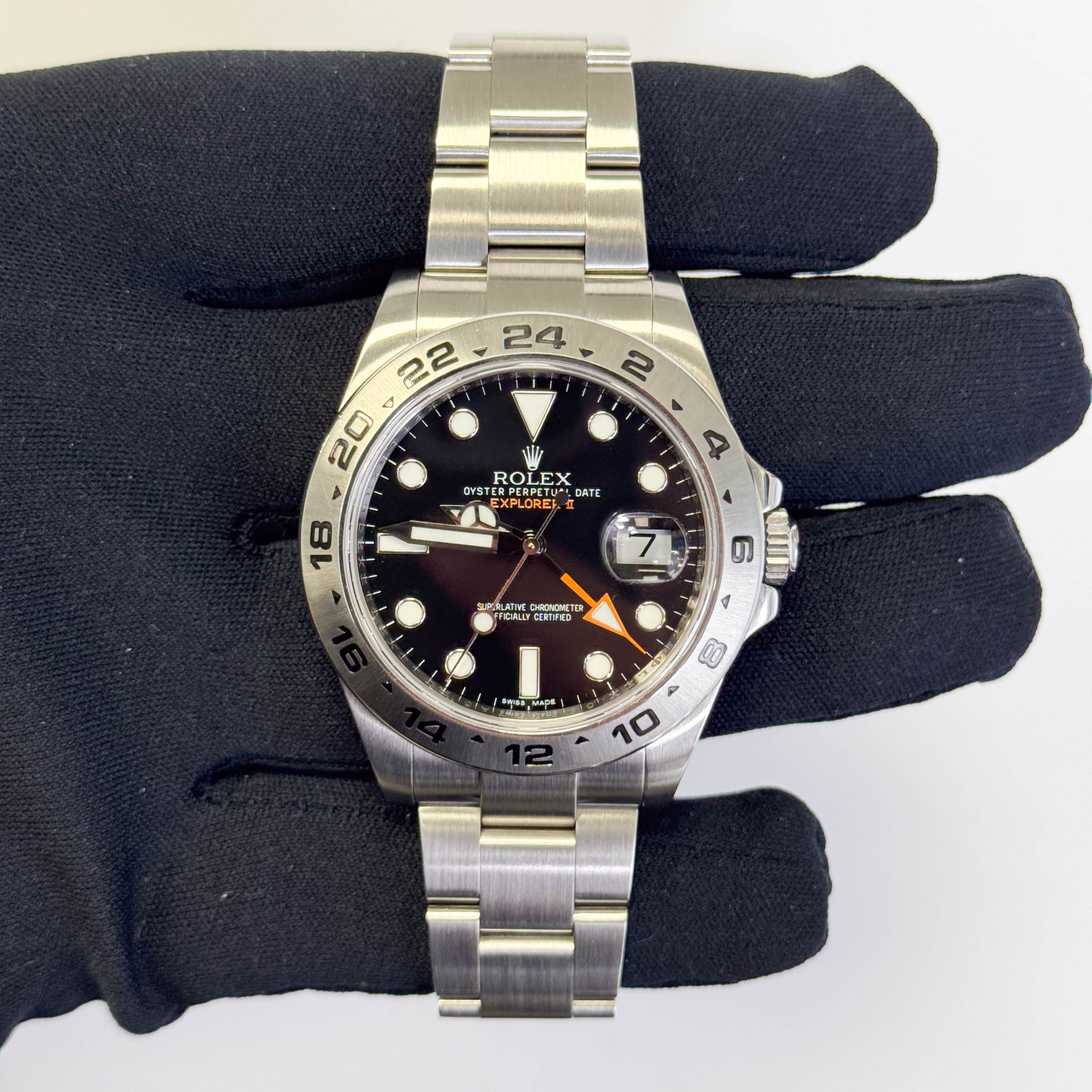 Rolex Explorer II 42mm Black Dot Dial Watch Ref# 216570