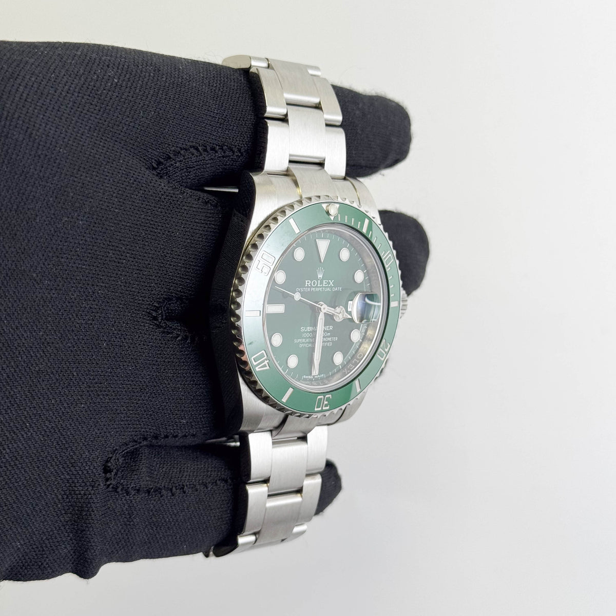 Rolex Submariner 40mm Green Dial Watch Ref# 116610LV