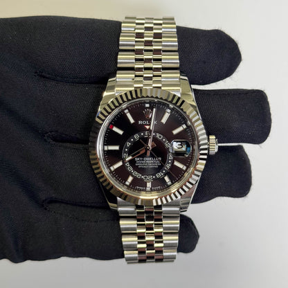 Rolex Sky-Dweller 42mm Black Dial Watch Ref# 336934 - Happy Jewelers Fine Jewelry Lifetime Warranty