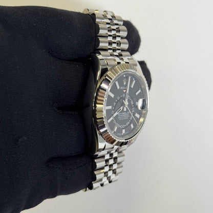 Rolex Sky-Dweller 42mm Black Dial Watch Ref# 336934 - Happy Jewelers Fine Jewelry Lifetime Warranty