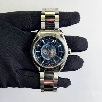 Omega Seamaster 43mm Blue Dial Watch Ref# 220.10.43.22.03.001