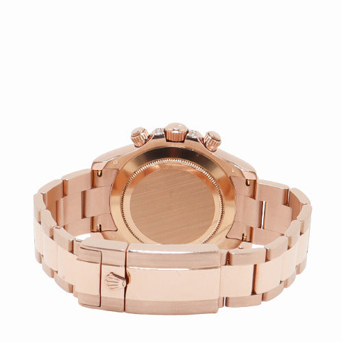 Rolex Men's Daytona Rose Gold 40mm Pave Diamond Dial Chronograph Dial Watch Reference# 116505 - Happy Jewelers Fine Jewelry Lifetime Warranty