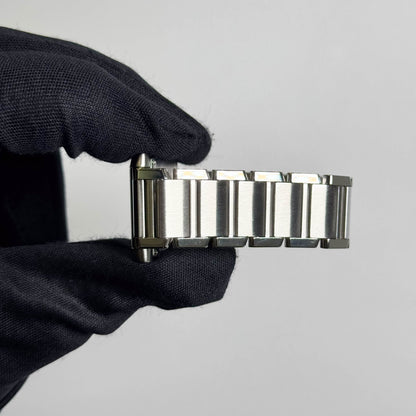 Cartier Tank Stainless Steel 25mm White/Ivory Dial Watch Ref# W51011Q3 - Happy Jewelers Fine Jewelry Lifetime Warranty