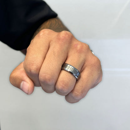 Brushed / Polished Tungsten Band - Happy Jewelers Fine Jewelry Lifetime Warranty