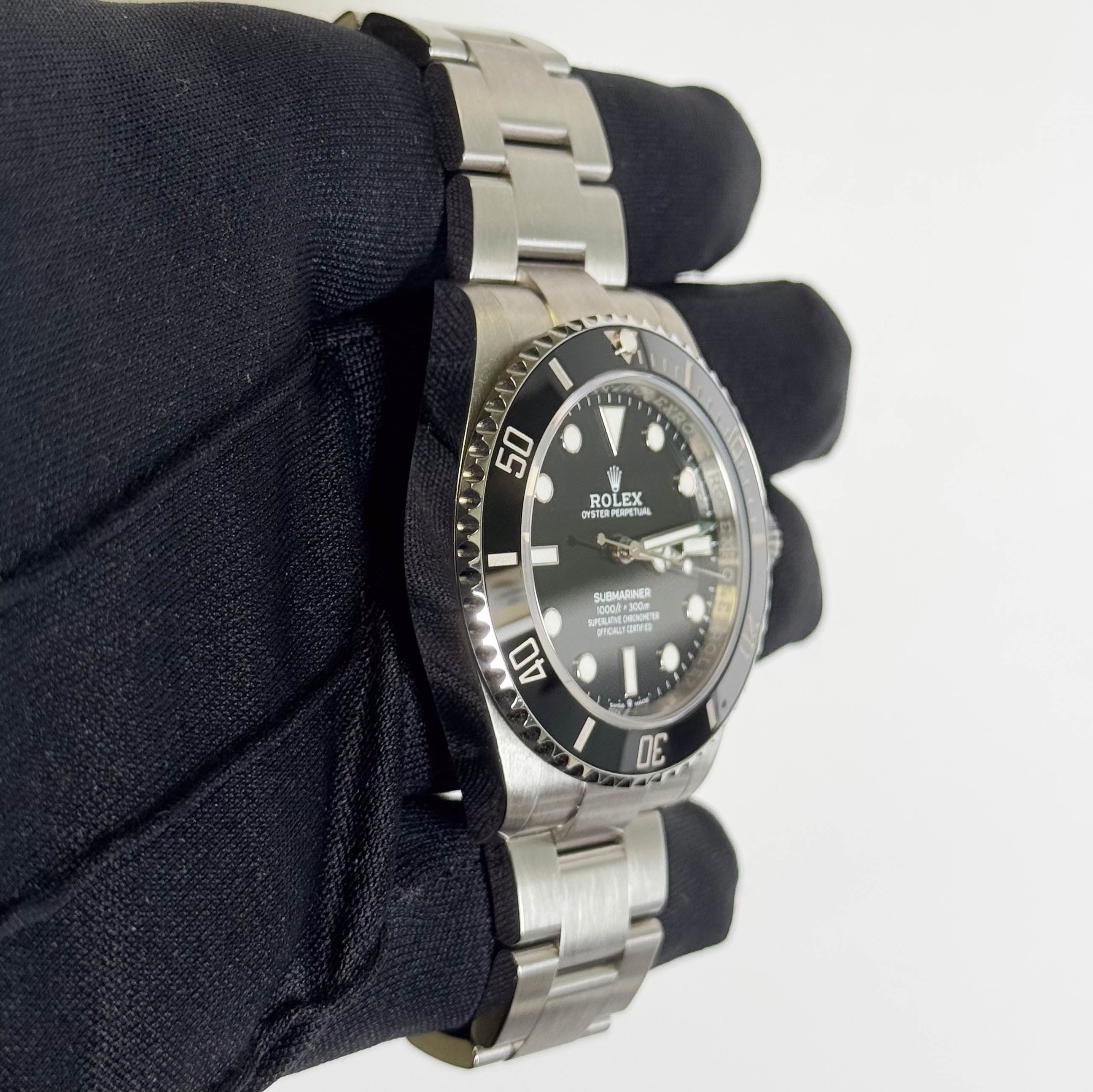 Rolex Submariner 41mm Black Dial Watch Ref# 124060 - Happy Jewelers Fine Jewelry Lifetime Warranty