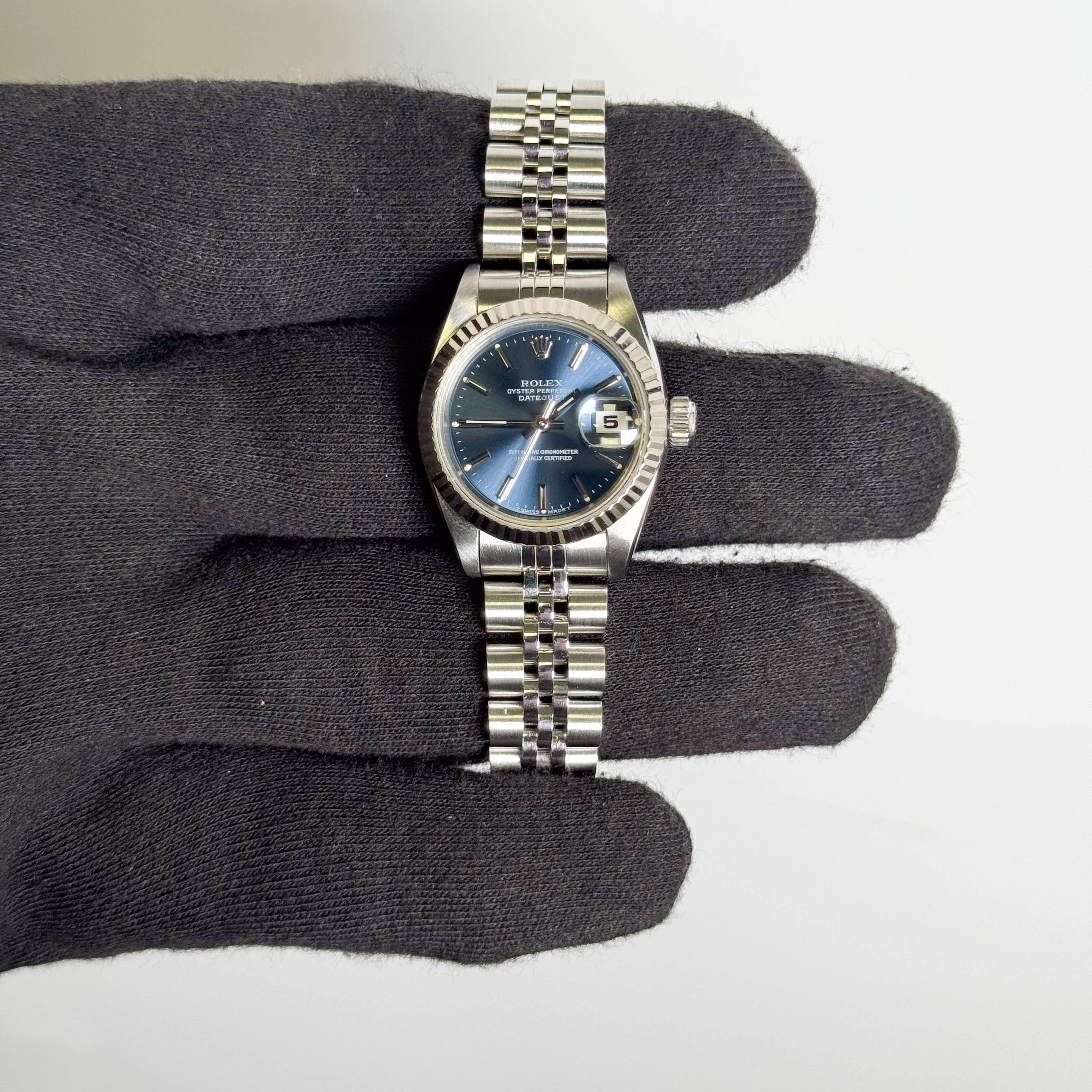 Rolex Datejust 26mm Blue Dial Watch Ref# 69174