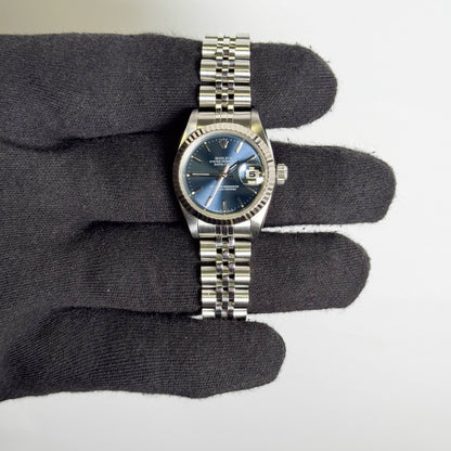 Rolex Datejust 26mm Blue Dial Watch Ref# 69174