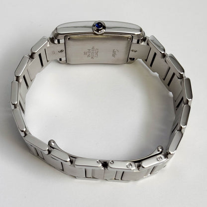 Cartier Tank Française Stainless Steel 28mm White Dial Watch Ref# W51002Q3 - Happy Jewelers Fine Jewelry Lifetime Warranty