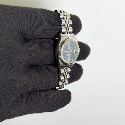 Rolex Datejust 26mm Blue Dial Watch Ref# 69174