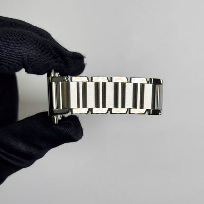 Cartier Tank Française Stainless Steel 28mm White Dial Watch Ref# W51002Q3 - Happy Jewelers Fine Jewelry Lifetime Warranty