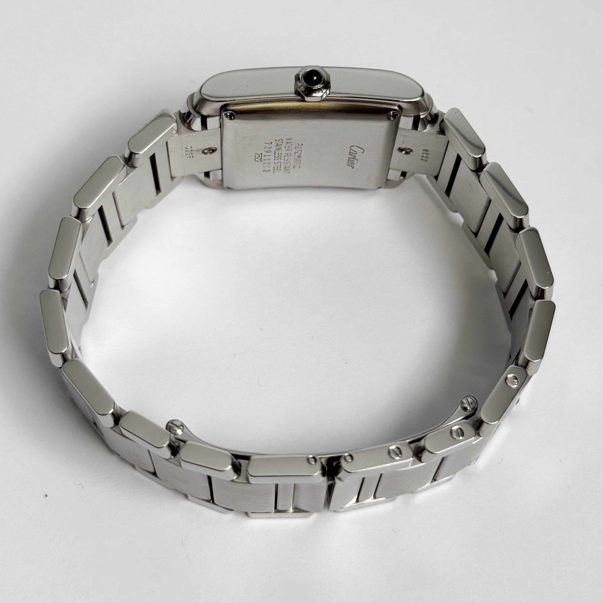 Cartier Tank Française Stainless Steel 28mm White Dial Watch Ref# W51002Q3 - Happy Jewelers Fine Jewelry Lifetime Warranty