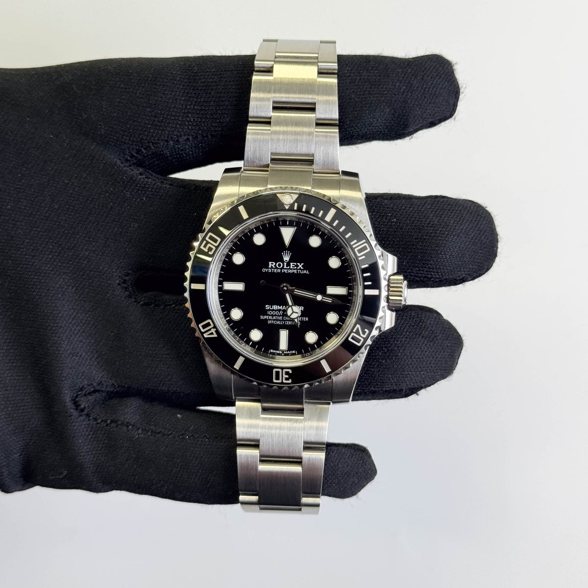 Rolex Submariner 40mm Black Dial Watch Ref# 114060