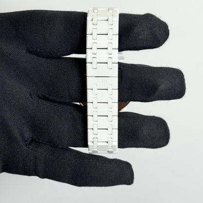 Audemars Piguet Royal Oak 34mm White Dial Watch Ref# 77350CB.OO.1266CB.01 - Happy Jewelers Fine Jewelry Lifetime Warranty