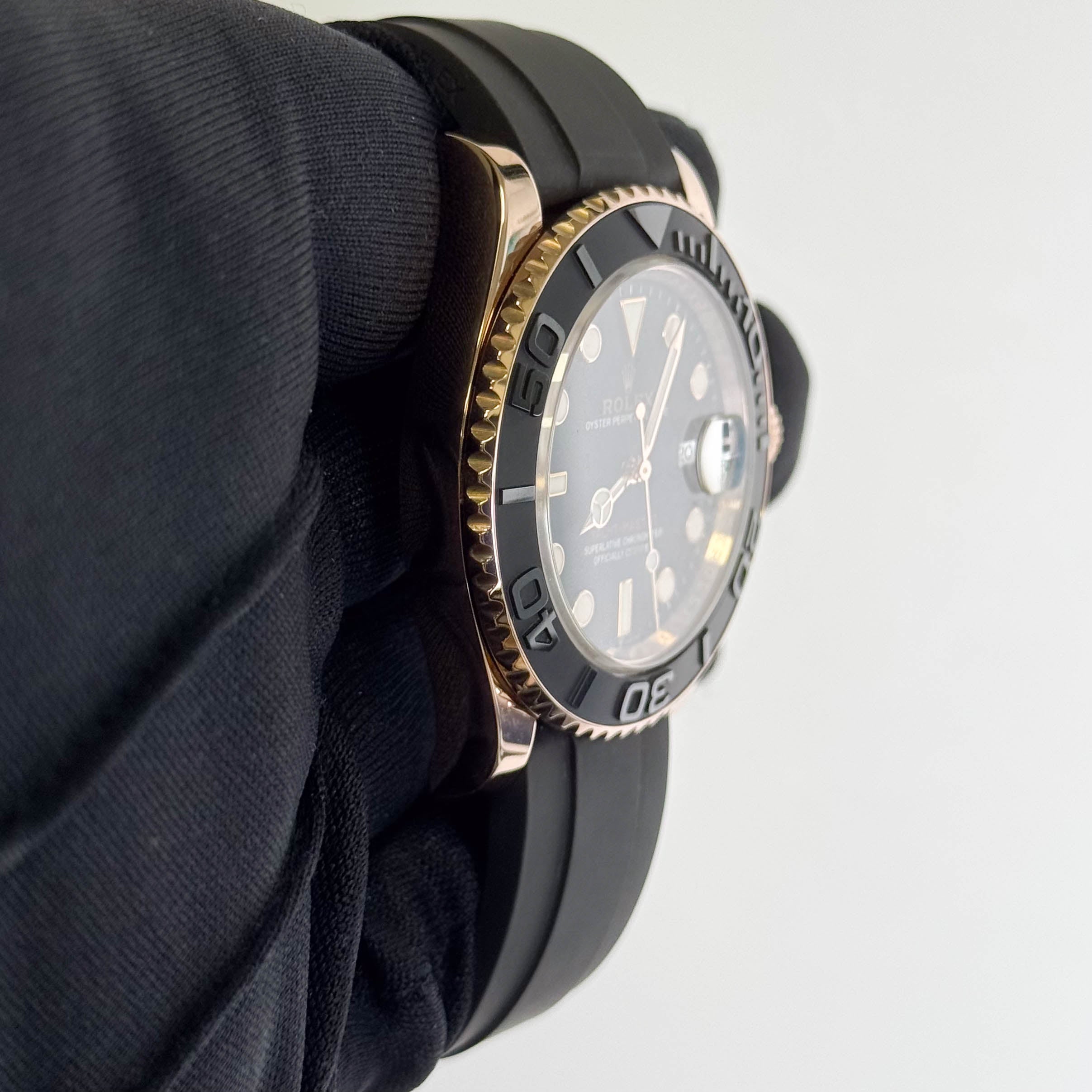 Rolex Yacht-Master 40mm Black Dial Watch Ref# 126655 - Happy Jewelers Fine Jewelry Lifetime Warranty
