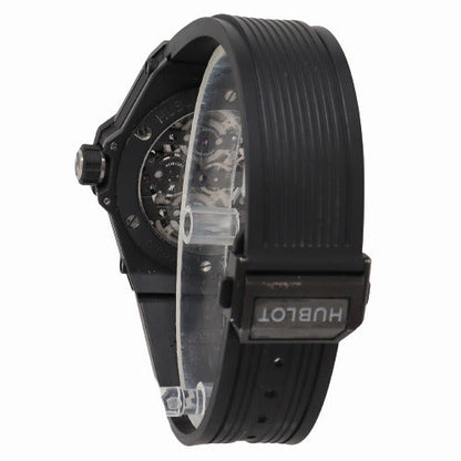 Hublot Big Bang Meca-10 Black Magic Black Ceramic 45mm Black Skeleton Stick Dial Watch Reference# 414.CI.1123.RX - Happy Jewelers Fine Jewelry Lifetime Warranty