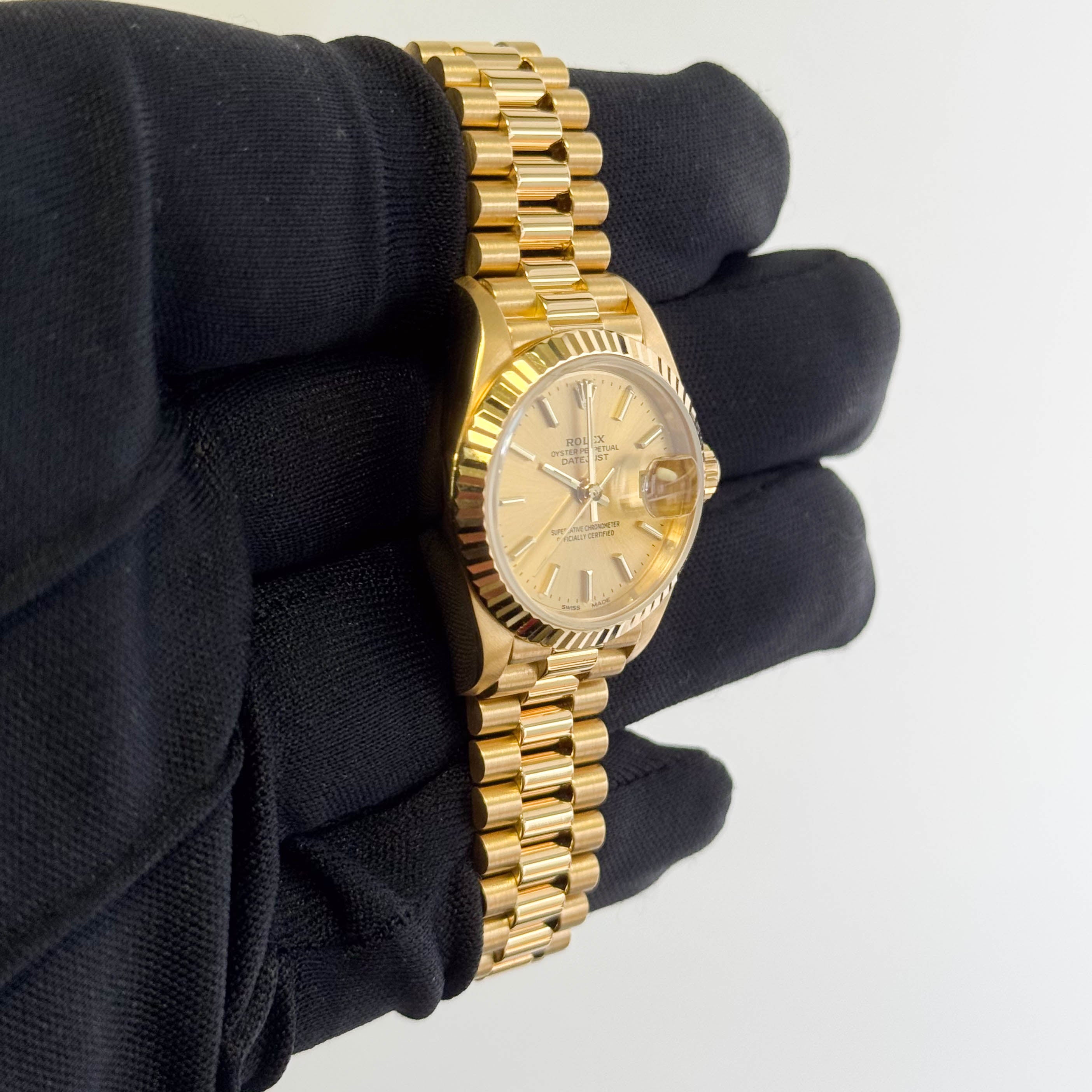 Rolex Datejust 26mm Champagne Dial Watch Ref# 69178 - Happy Jewelers Fine Jewelry Lifetime Warranty