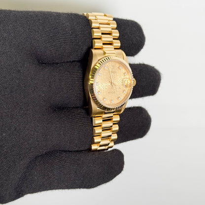Rolex Datejust 31mm Champagne Dial Watch Ref# 68278