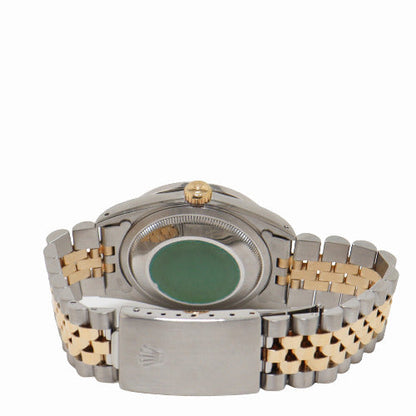 Rolex Datejust Yellow Gold & Stainless Steel 36mm Custom White MOP Diamond Dial Watch Reference# 16233 - Happy Jewelers Fine Jewelry Lifetime Warranty
