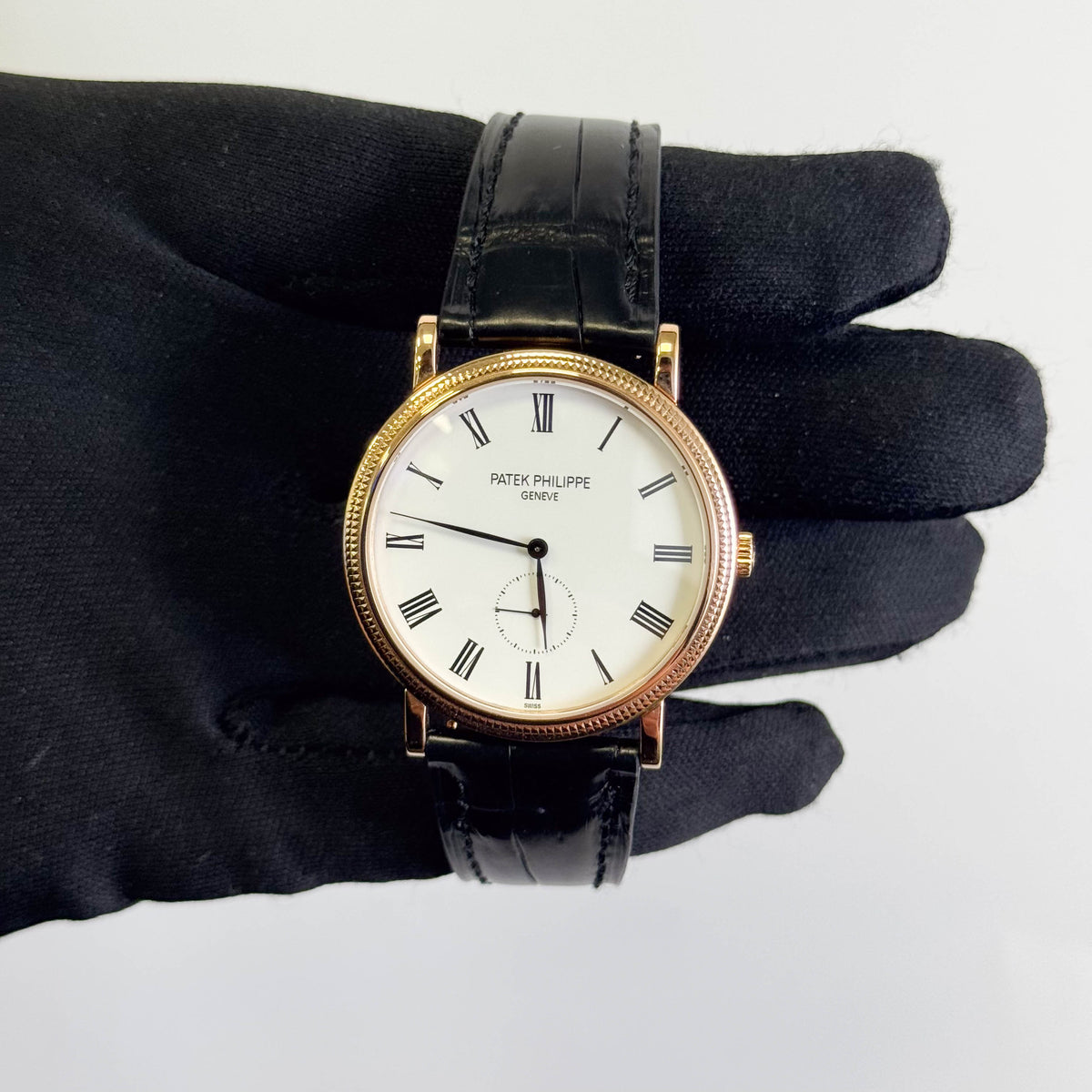 Patek Philippe Calatrava 36mm White Dial Watch Ref# 5119R-001