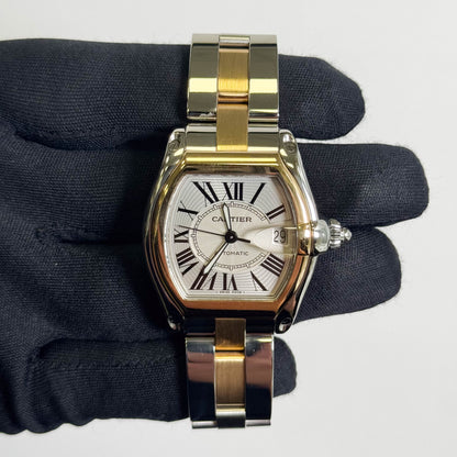Cartier Roadster 37mm Silver Dial Watch Ref# W62031Y4 - Happy Jewelers Fine Jewelry Lifetime Warranty