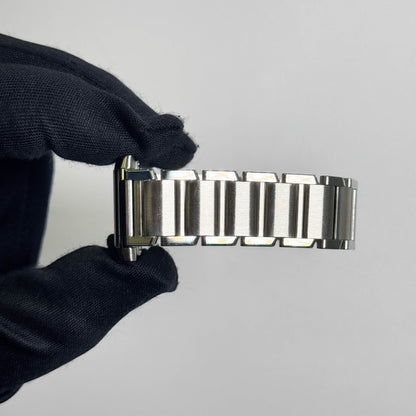 Cartier Tank Stainless Steel 25mm White/Ivory Dial Watch Ref# W51011Q3 - Happy Jewelers Fine Jewelry Lifetime Warranty